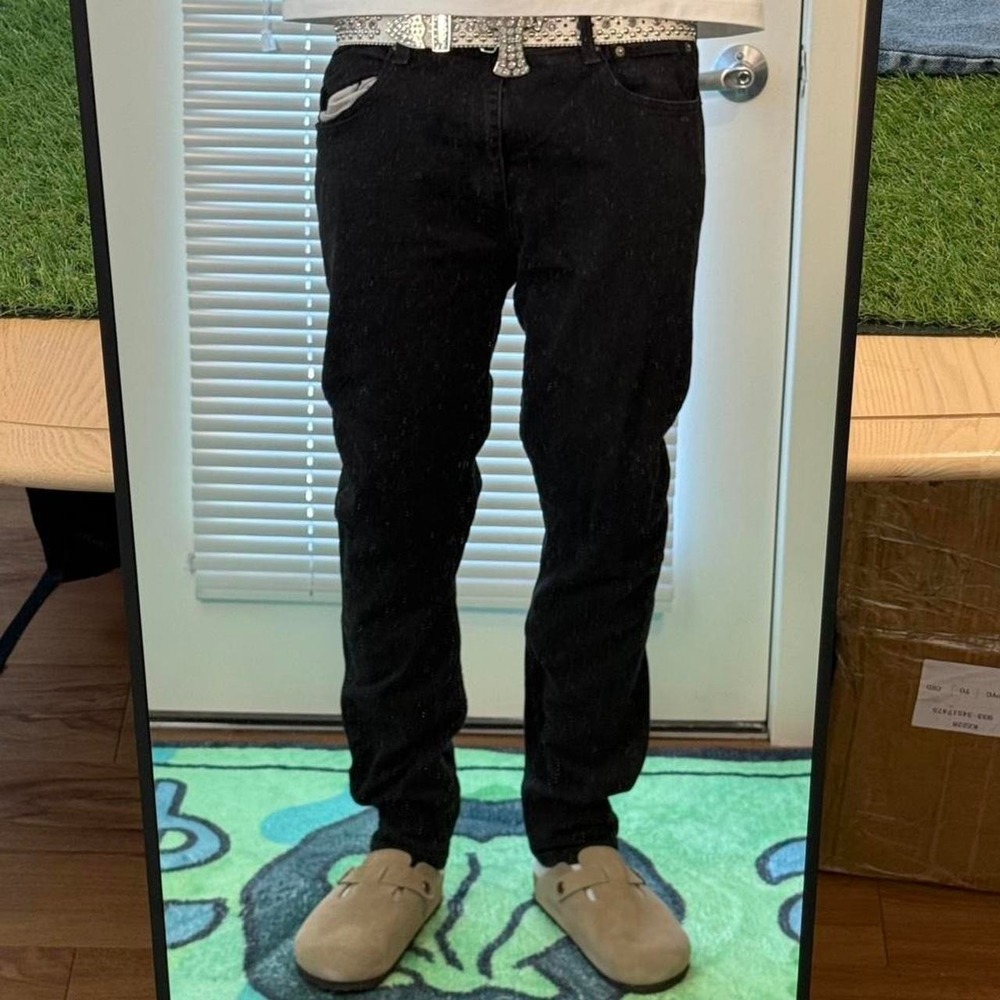 Levi's 512 black jeans slim taper fit  38x32